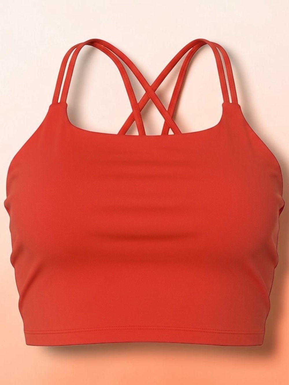 Women's Strappy High-Neck Sports Bra